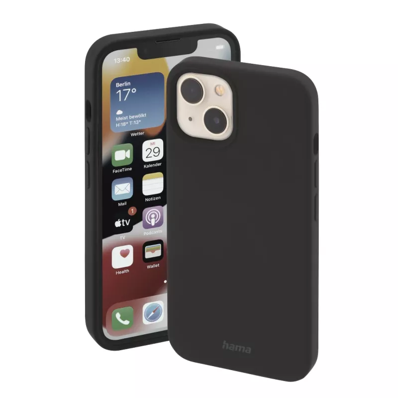 Hama MagCase Finest Feel PRO mobiliojo telefono dėklas 15,5 cm (6,1 colio) Dangtelis Juoda