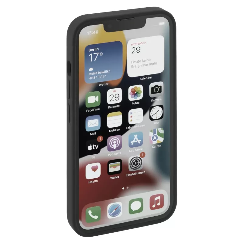 Hama MagCase Finest Feel PRO mobiliojo telefono dėklas 15,5 cm (6,1 colio) Dangtelis Juoda