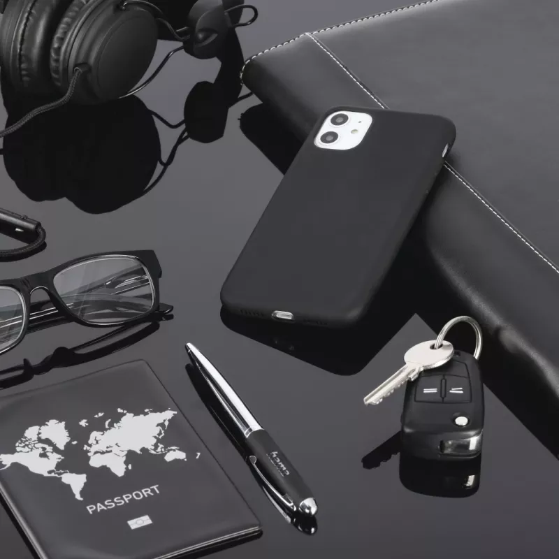 Hama MagCase Finest Feel PRO mobiliojo telefono dėklas 15,5 cm (6,1 colio) Dangtelis Juoda