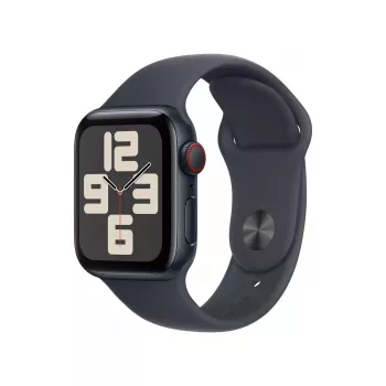 Išmanusis laikrodis Apple Watch SE GPS + Cellular 40mm Midnight aliuminio korpusas su Midnight sportiniu dirželiu - S/M