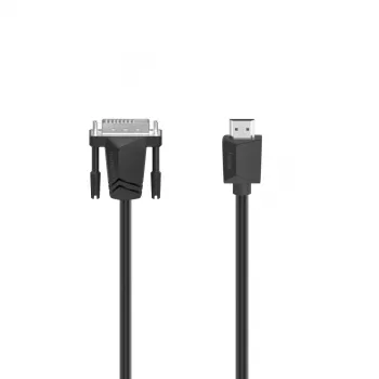 Hama 00200715 DVI laidas 1,5 m HDMI A tipo (standartinis) į DVI-I juodas