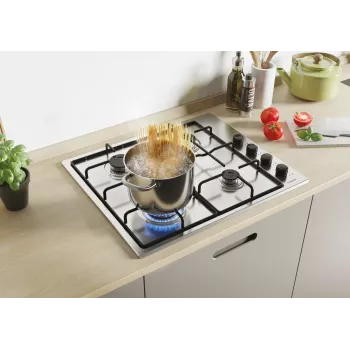Candy Smart CHW6LBX/4U Nerūdijantis plienas Įmontuojama 60 cm Dujinė 4 zonos(-ų)