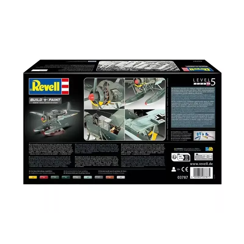 Plastikinis modelis REVELL ARADO AR 196A-3 hidroplanas 1:32 mastelio rinkinys