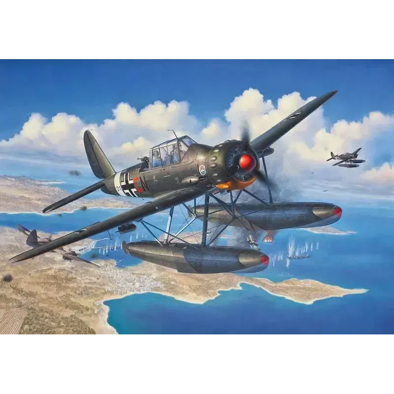 Plastikinis modelis REVELL ARADO AR 196A-3 hidroplanas 1:32 mastelio rinkinys