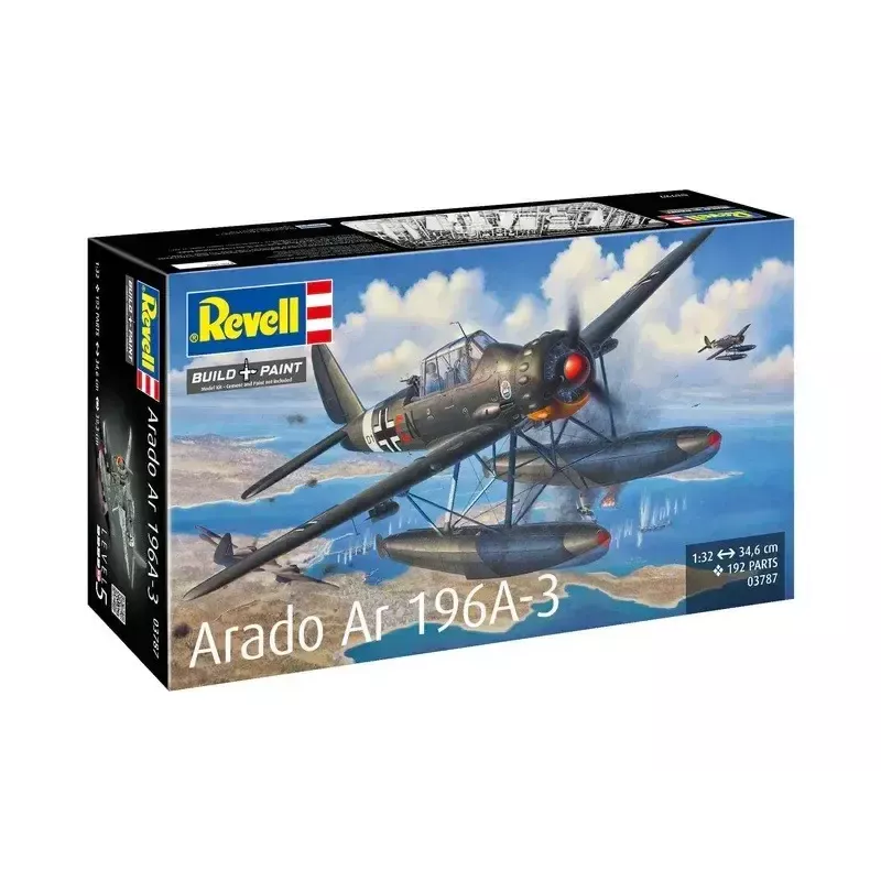 Plastikinis modelis REVELL ARADO AR 196A-3 hidroplanas 1:32 mastelio rinkinys