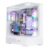 PC korpusas Zalman P40 Prism Plus baltas Midi Tower