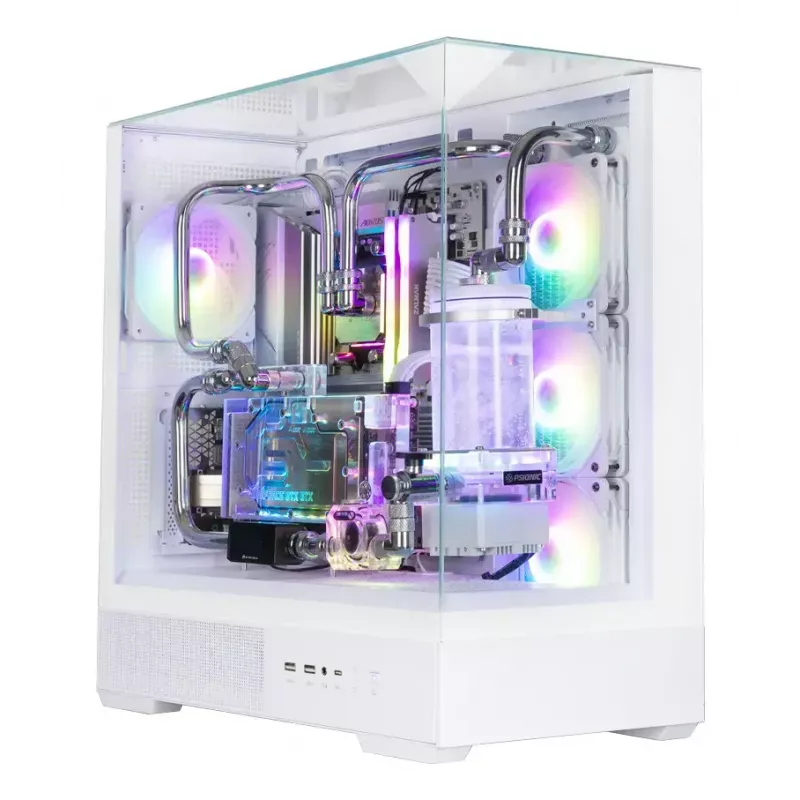 PC korpusas Zalman P40 Prism Plus baltas Midi Tower