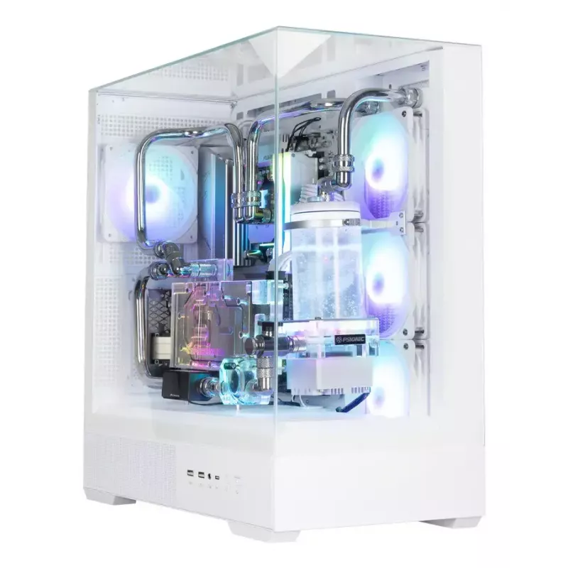 PC korpusas Zalman P40 Prism Plus baltas Midi Tower