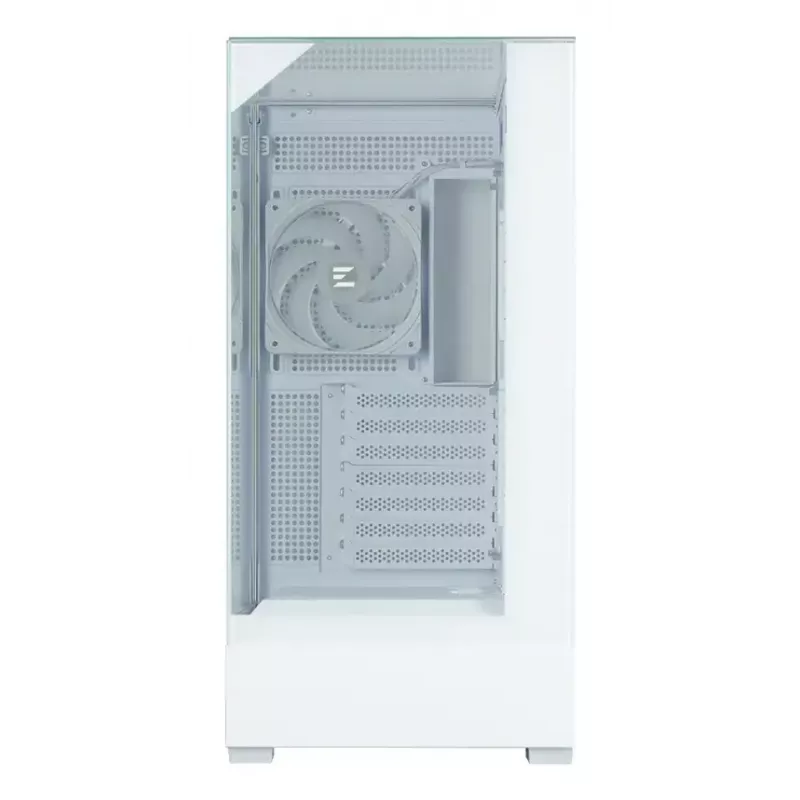 PC korpusas Zalman P40 Prism Plus baltas Midi Tower