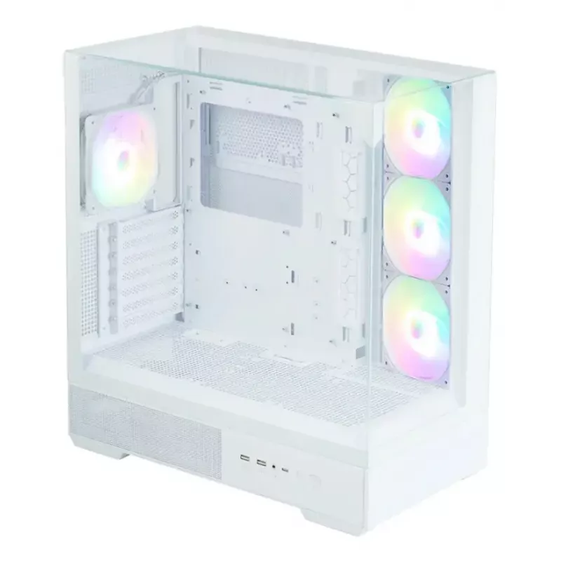 PC korpusas Zalman P40 Prism Plus baltas Midi Tower