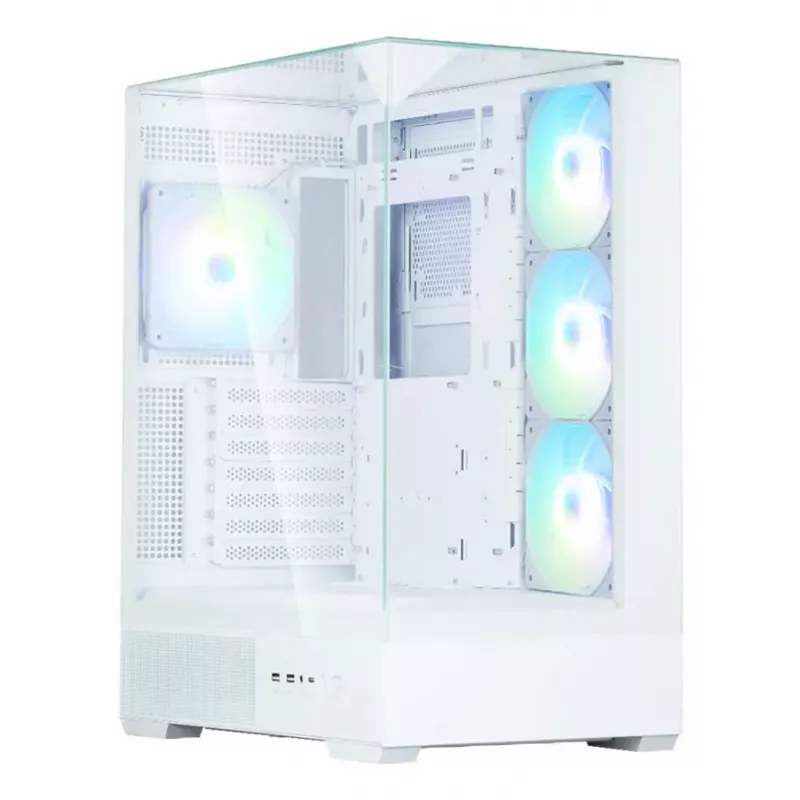 PC korpusas Zalman P40 Prism Plus baltas Midi Tower