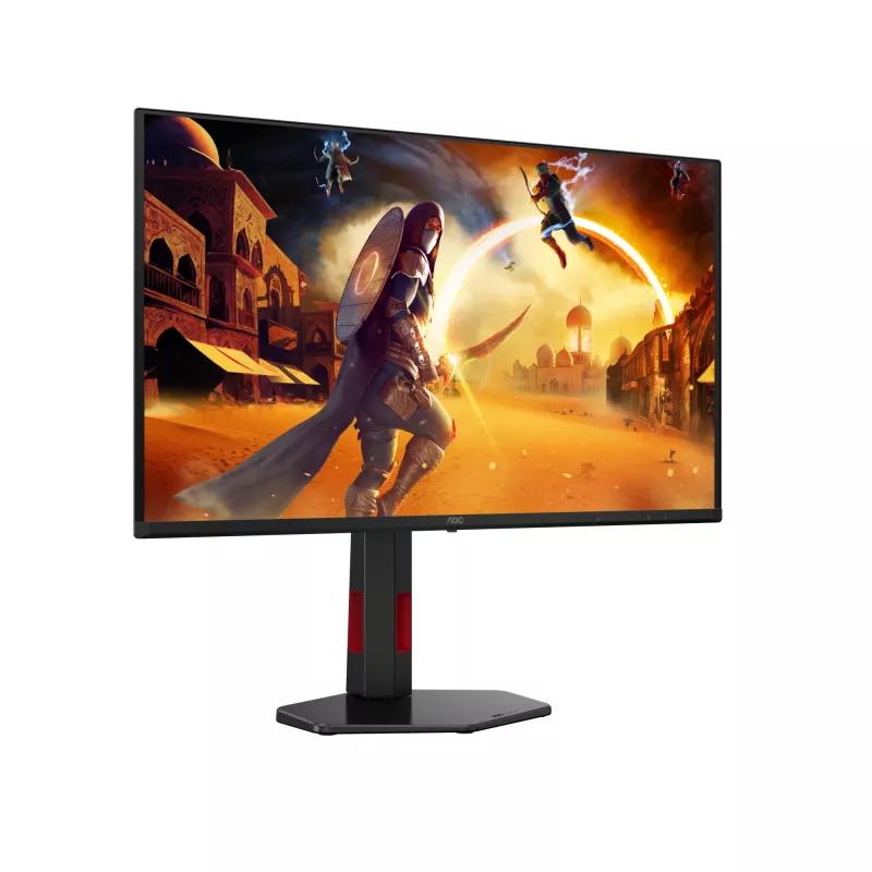 AOC G4 Q27G4SDR kompiuterio monitorius 67,3 cm (26,5 colio) 2560 x 1440 pikselių Quad HD QD-OLED juodas, raudonas
