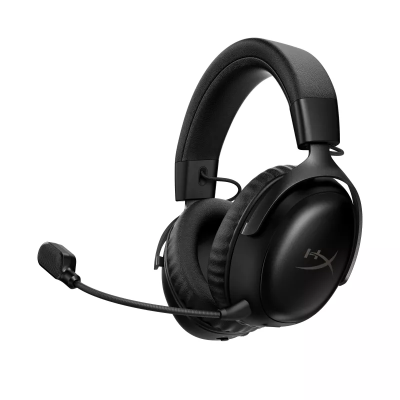 HyperX Cloud III S Wireless - žaidimų ausinės (juodos)
