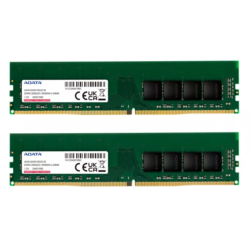 Atminties modulis ADATA AD4U320016G22-DTGN 32 GB (2 x 16 GB) DDR4 3200 MHz 288-pin DIMM