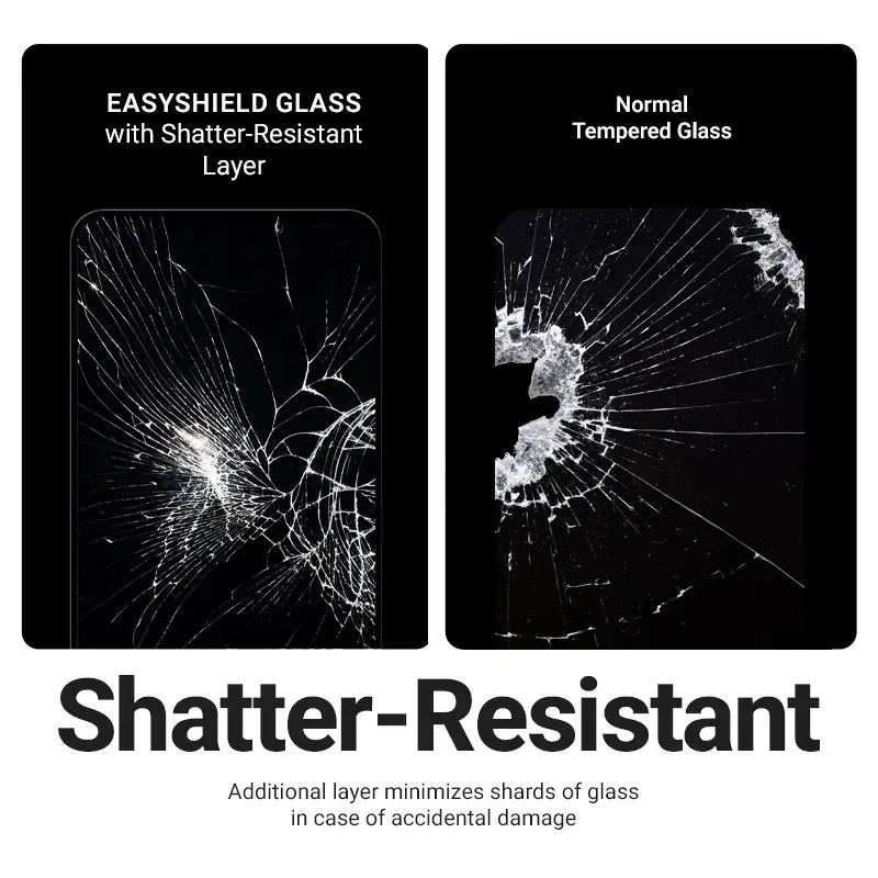 Grūdinto stiklo ekrano apsauga Crong EasyShield 2 rinkinys, skirtas iPhone 17 / 17 Pro / 16 Pro, aliumosilikatas, blizgus