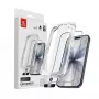 Grūdinto stiklo ekrano apsauga Crong EasyShield 2 rinkinys, skirtas iPhone 17 / 17 Pro / 16 Pro, aliumosilikatas, blizgus