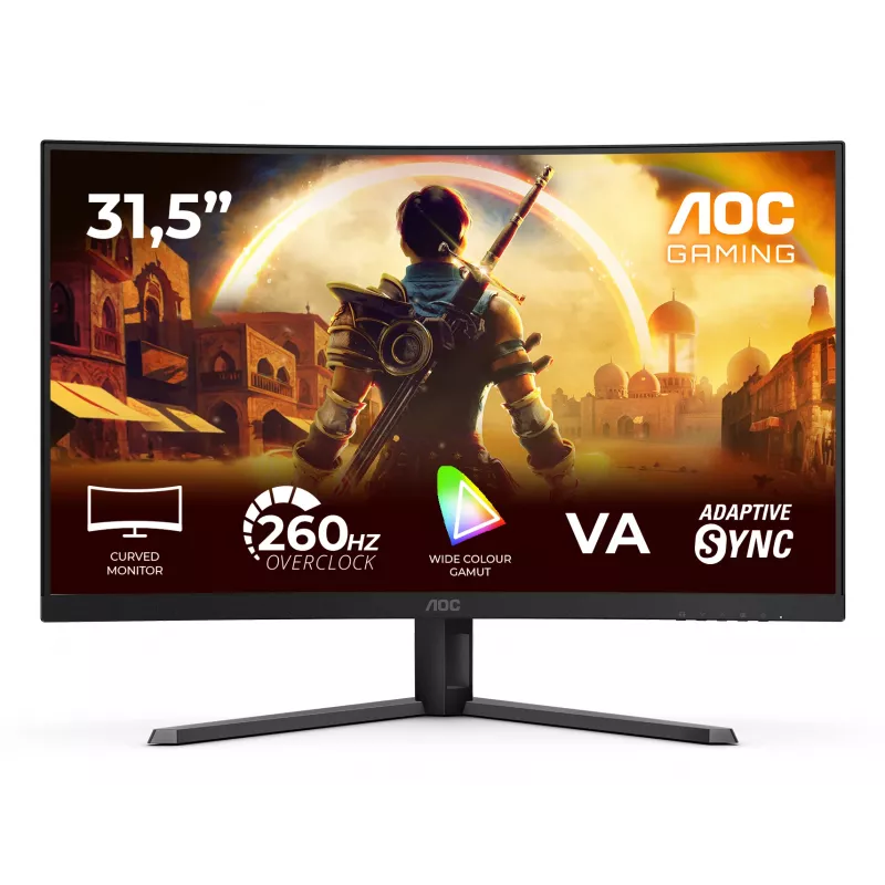 AOC G4 C32G42ZE kompiuterio monitorius 80 cm (31.5 colio) 1920 x 1080 pikselių Full HD LED juoda, raudona