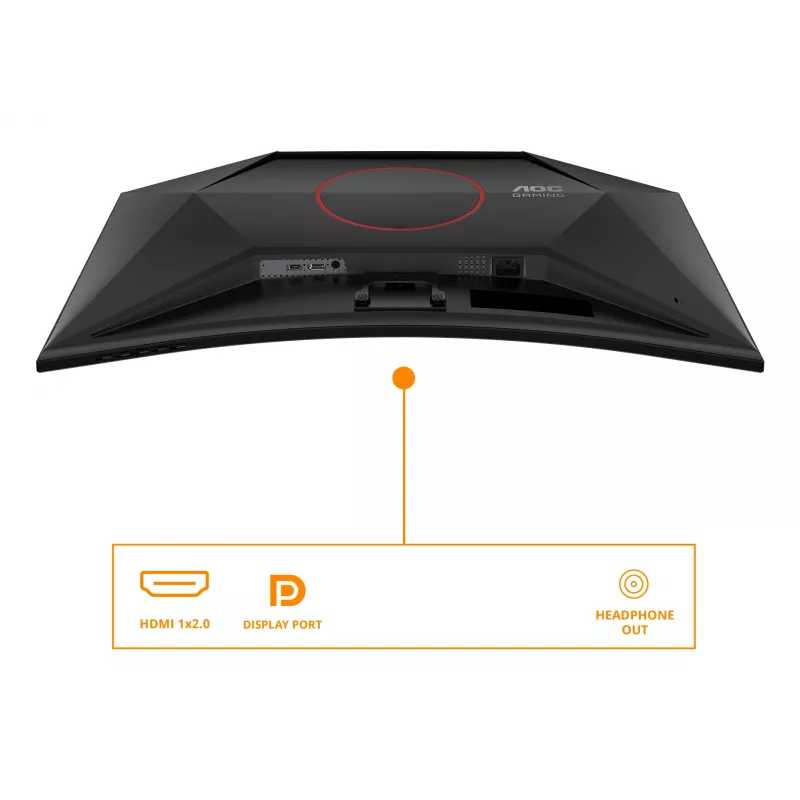 AOC G4 C32G42ZE kompiuterio monitorius 80 cm (31.5 colio) 1920 x 1080 pikselių Full HD LED juoda, raudona
