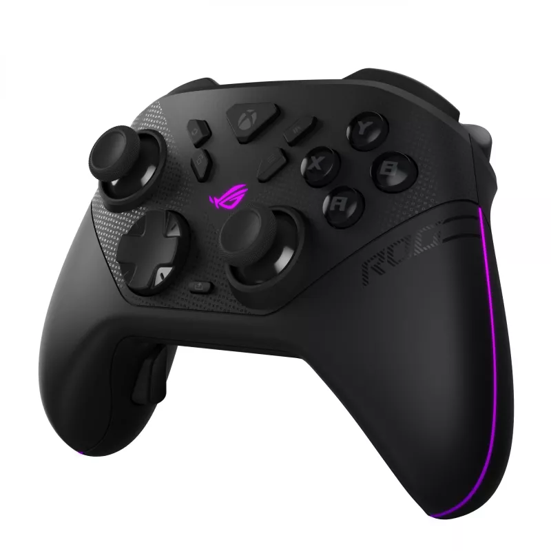 Žaidimų pultas ASUS ROG Raikiri II XBox WL — Bluetooth, RF, USB Type-C, PC/Xbox One/Series S/X, juoda, 2,5 m laidas, iki 50 val. baterijos veikimo laikas