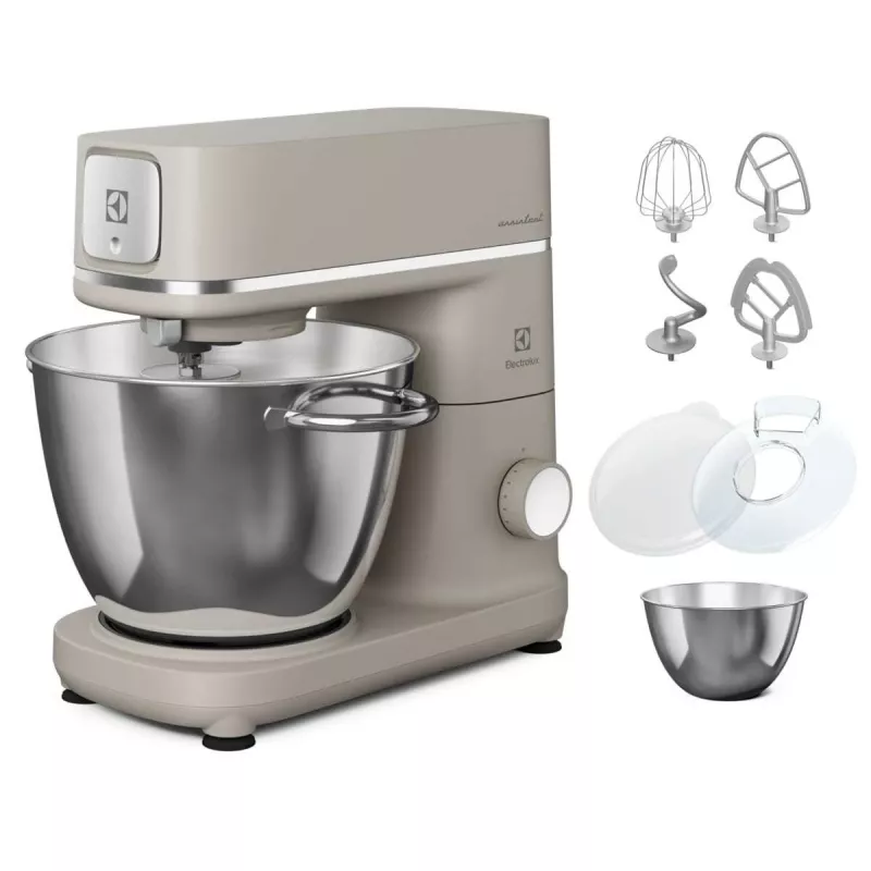 Stacionarus maišytuvas Electrolux E6KM1-4PPT — 1200 W, 6 L dubuo, satino plienas/perlas