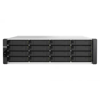 QNAP ES1686dc R2 NAS Rack (3U) Intel® Xeon® D D-2142IT 48 GB DDR4 0 TB QNAP QES Juoda, Pilka