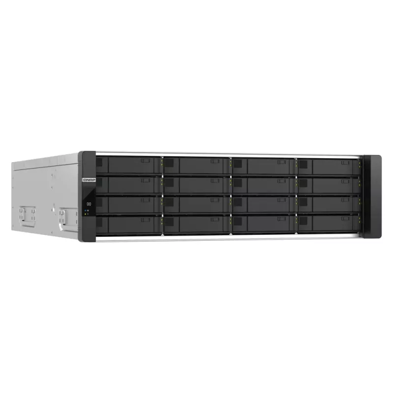 QNAP ES1686dc R2 NAS Rack (3U) Intel® Xeon® D D-2142IT 48 GB DDR4 0 TB QNAP QES Juoda, Pilka