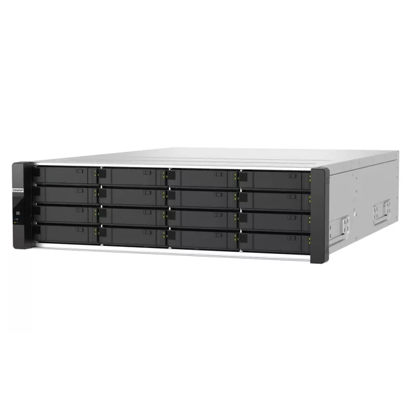 QNAP ES1686dc R2 NAS Rack (3U) Intel® Xeon® D D-2142IT 48 GB DDR4 0 TB QNAP QES Juoda, Pilka