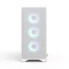 Fractal Design Pop 2 Air White TG RGB Midi Tower kompiuterio korpusas — ATX/Micro‑ATX/Mini‑ITX, grūdintas stiklas, 3x120 mm priekiniai ventiliatoriai