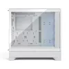 Fractal Design Pop 2 Air White TG RGB Midi Tower kompiuterio korpusas — ATX/Micro‑ATX/Mini‑ITX, grūdintas stiklas, 3x120 mm priekiniai ventiliatoriai