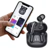 Belaidės į ausis įdedamos ausinės Audiocore AC591 PRO — hibridinis ANC, ENC, 6 mikrofonai, USB‑C įkrovimas, iki 9 val. atkūrimo, Tuya suderinama, juoda