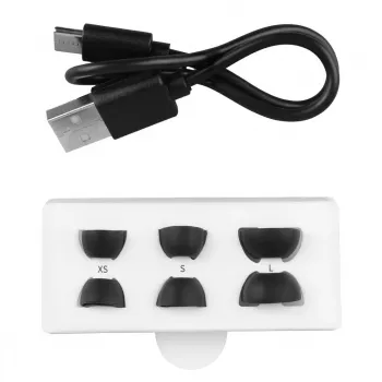 Belaidės į ausis įdedamos ausinės Audiocore AC591 PRO — hibridinis ANC, ENC, 6 mikrofonai, USB‑C įkrovimas, iki 9 val. atkūrimo, Tuya suderinama, juoda