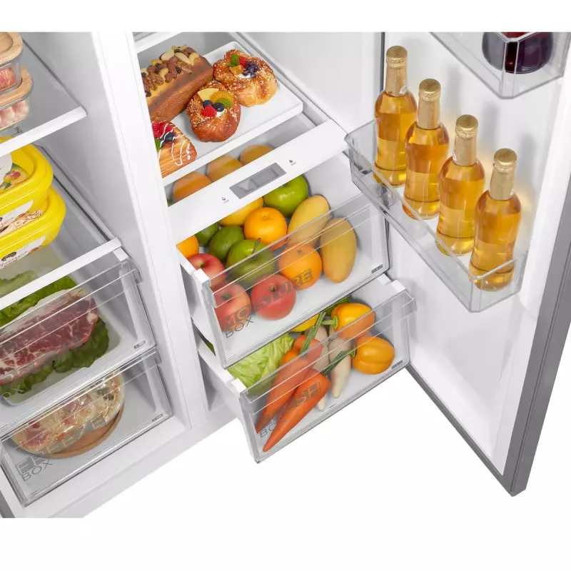 Midea MDRS619FIE46 šalimais pastatomas šaldytuvas 460 l