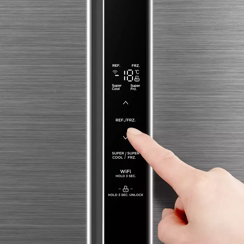 Midea MDRS619FIE46 šalimais pastatomas šaldytuvas 460 l