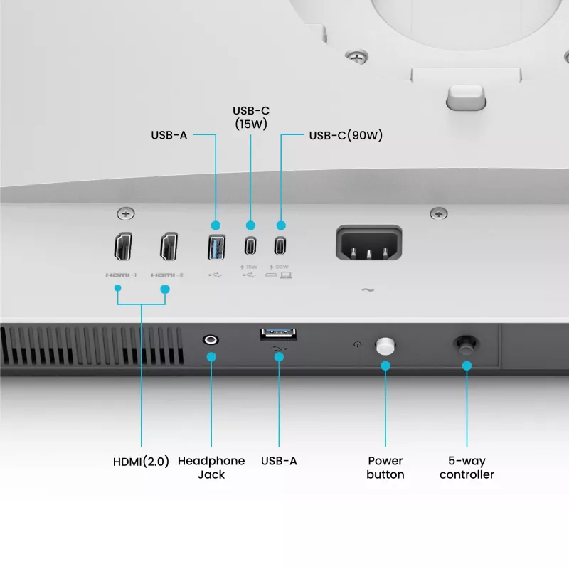 Kompiuterio monitorius BenQ MA320UP 31,5 col. (80 cm) 3840 x 2160 4K IPS matinis, 5 ms, USB-C, įmontuoti garsiakalbiai, VESA, baltas