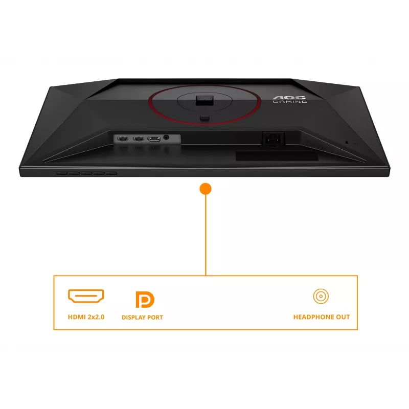 AOC G4 24G4ZR kompiuterio monitorius 60,5 cm (23,8 col.) 1920 x 1080 pikselių Full HD LED juoda, raudona
