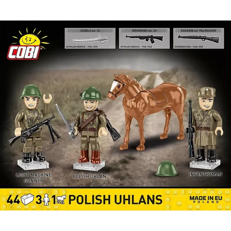 Cobi Blocks lenkų ulonai 44 kaladėlių konstravimo rinkinys COIB-2062