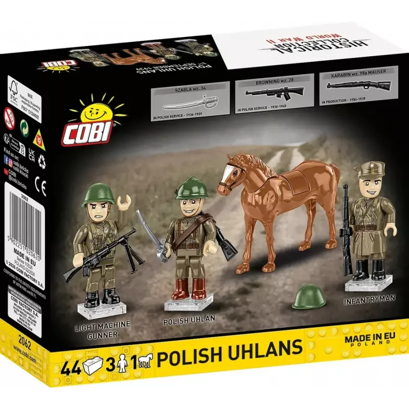 Cobi Blocks lenkų ulonai 44 kaladėlių konstravimo rinkinys COIB-2062
