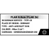 Cobi Blocks Sd.Kfz.8 su velkama 8,8 cm Flak 36 konstruktorius, 975 dalys