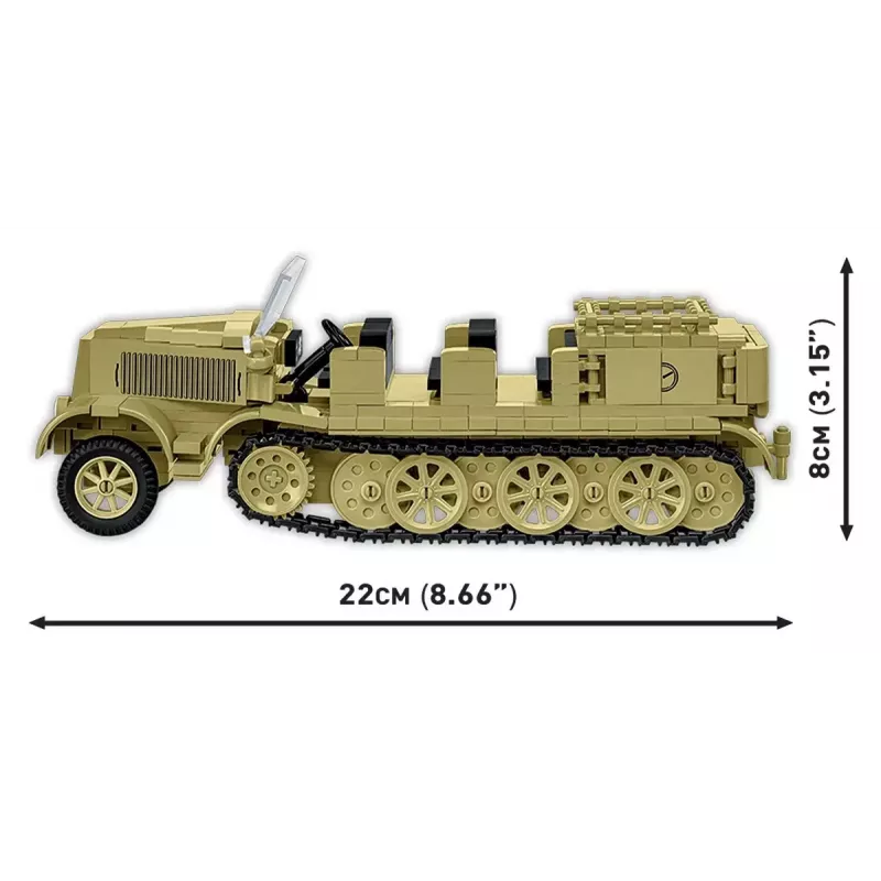 Cobi Blocks Sd.Kfz.8 su velkama 8,8 cm Flak 36 konstruktorius, 975 dalys