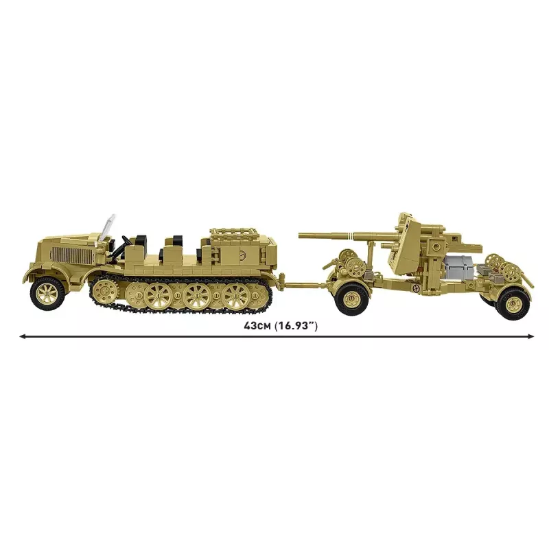 Cobi Blocks Sd.Kfz.8 su velkama 8,8 cm Flak 36 konstruktorius, 975 dalys
