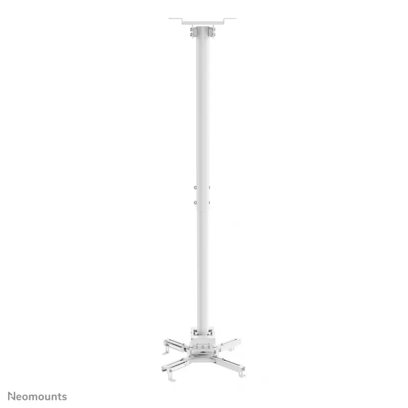 Neomounts CL25-550WH1 projektoriaus lubinis laikiklis - h 74,5-114,5 cm - lengvas montavimas - pilnas judėjimas