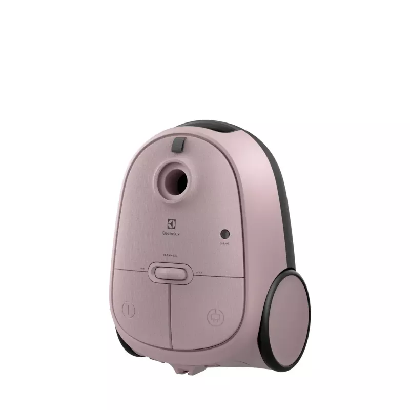 Cilindrinis dulkių siurblys Electrolux EB61CWPTD — 850 W, 3,5 L dulkių maišelis, sausas valymas, rožinis
