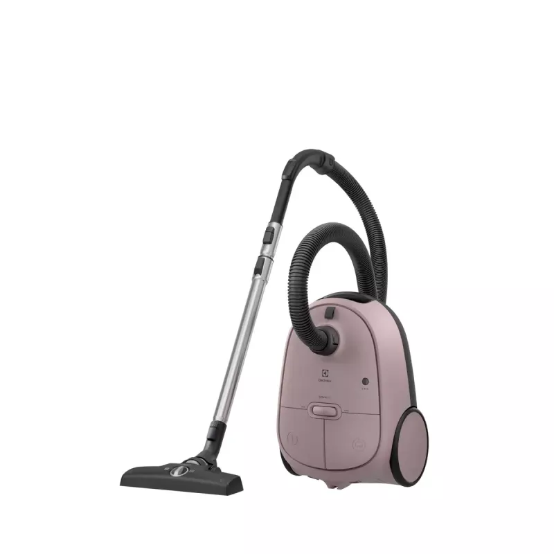 Cilindrinis dulkių siurblys Electrolux EB61CWPTD — 850 W, 3,5 L dulkių maišelis, sausas valymas, rožinis
