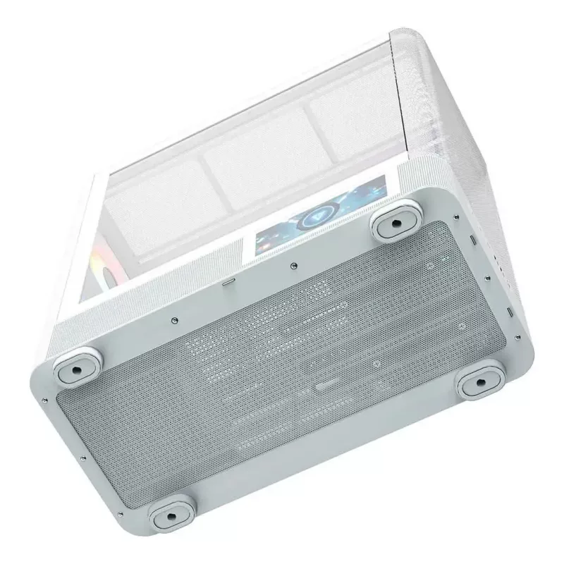MODECOM VOLCANO AQ400 ARGB MIDI bokšto kompiuterio korpusas, baltas