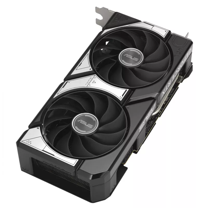Vaizdo plokštė ASUS GeForce RTX 5060 Ti Dual — 8 GB GDDR7, 128 bitų, PCIe 5.0, aktyvus aušinimas (2 ventiliatoriai), maks. 7680×4320