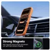 Crong Hybrid Matte Magnetic MagSafe dėklas iPhone 17 Pro — PC+TPU, permatomai oranžinė