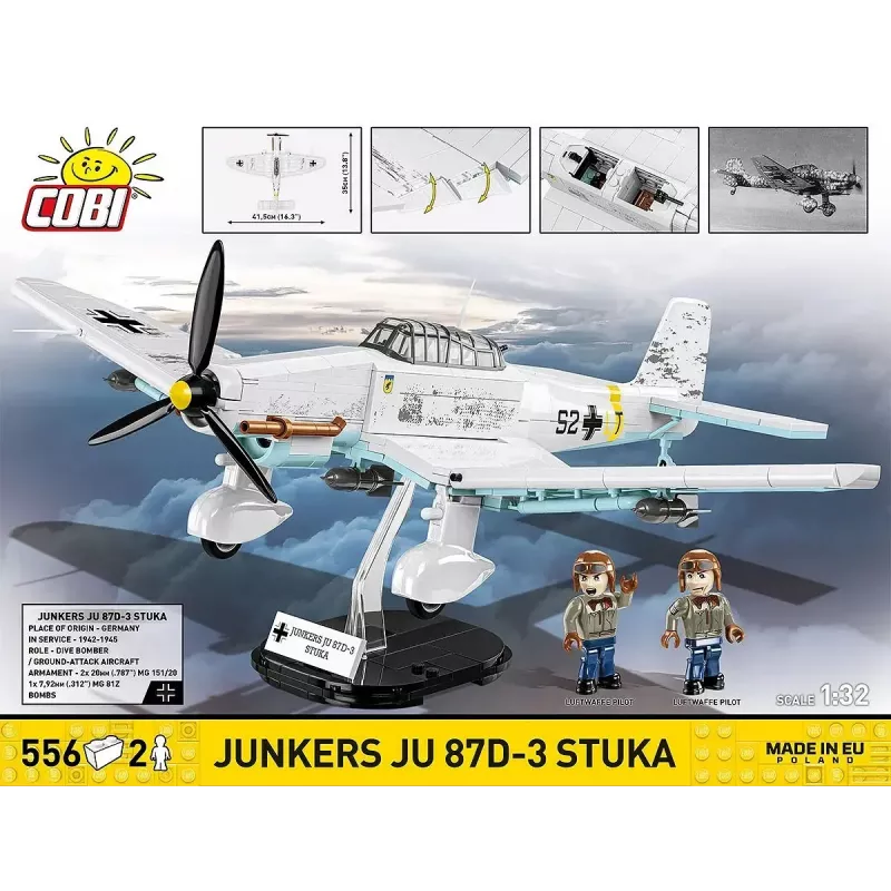 Cobi Blocks Junkers JU 87D-3 Stuka statybinis rinkinys 556 dalys