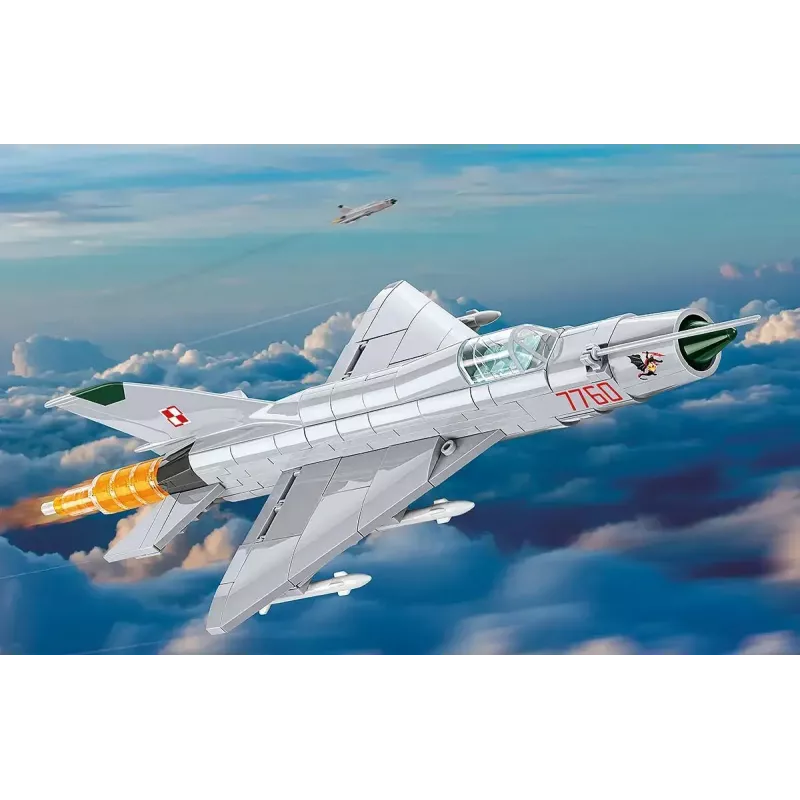 Konstrukciniai blokeliai Cobi Mig-21 MF, 381 blokelių rinkinys — statomas žaislo modelis