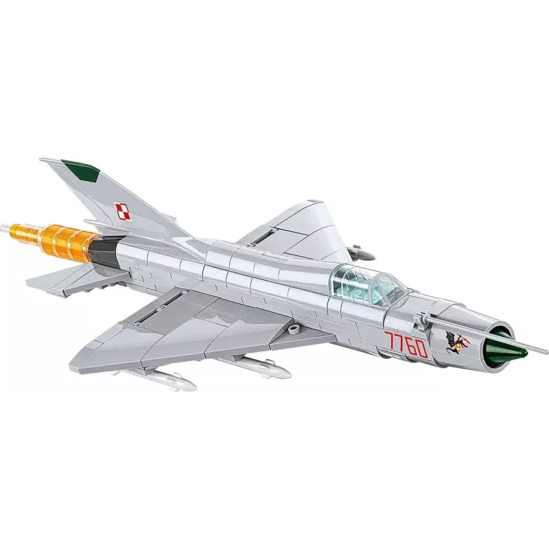 Konstrukciniai blokeliai Cobi Mig-21 MF, 381 blokelių rinkinys — statomas žaislo modelis