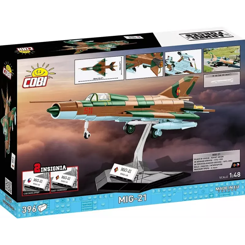 Cobi Mig-21 modelio rinkinys, 396 dalys – Cobi Blocks konstrukcinis rinkinys